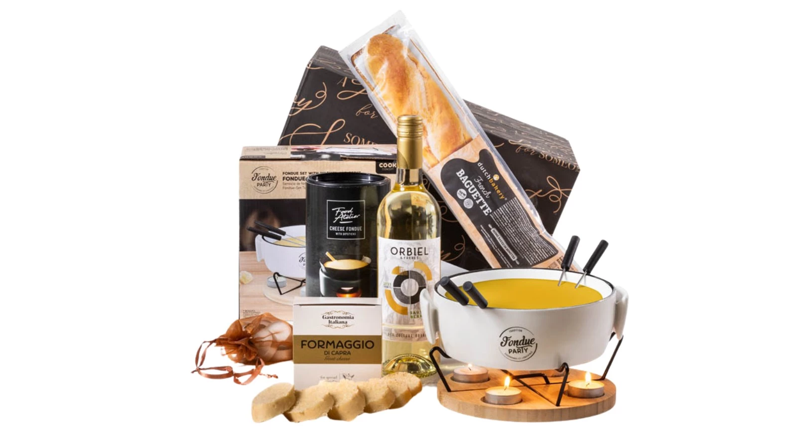 Kerstpakket Fondue Deluxe